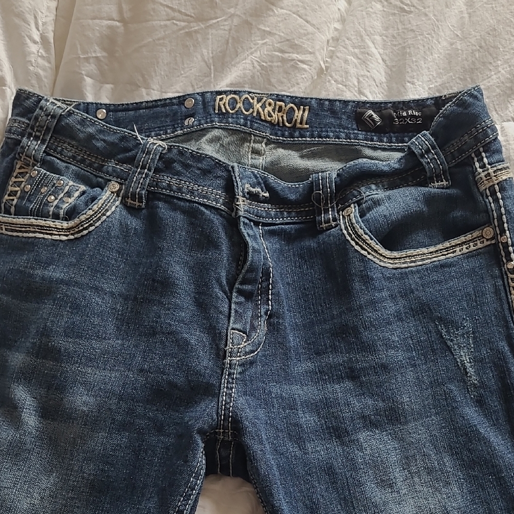 Womens Dark Blue Denim Jeans